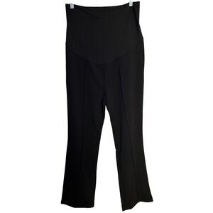Destination Maternity Black Over Belly Flare Dress Pants Large